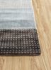 chaos theory by kavi grey and black wool and bamboo silk hand knotted Rug - Corner chaos theory by kavi grey and black wool and bamboo silk hand knotted Rug - Corner