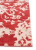 chaos theory by kavi red and orange wool and bamboo silk hand knotted Rug - Corner
