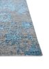 chaos theory by kavi grey and black wool and bamboo silk hand knotted Rug - Corner chaos theory by kavi grey and black wool and bamboo silk hand knotted Rug - Corner