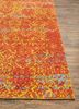 chaos theory by kavi red and orange wool and bamboo silk hand knotted Rug - Corner chaos theory by kavi red and orange wool and bamboo silk hand knotted Rug - Corner