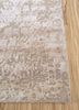 chaos theory by kavi beige and brown wool and bamboo silk hand knotted Rug - Corner chaos theory by kavi beige and brown wool and bamboo silk hand knotted Rug - Corner
