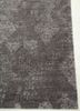 project error by kavi grey and black  hand knotted Rug - Corner