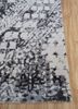 project error by kavi ivory wool and bamboo silk hand knotted Rug - Corner