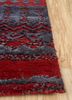 project error by kavi red and orange wool and bamboo silk hand knotted Rug - Corner project error by kavi red and orange wool and bamboo silk hand knotted Rug - Corner