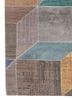chaos theory by kavi grey and black wool and bamboo silk hand knotted Rug - Corner chaos theory by kavi grey and black wool and bamboo silk hand knotted Rug - Corner