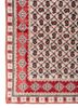 gilded age ivory wool and bamboo silk hand knotted Rug - Corner