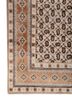 gilded age ivory wool and bamboo silk hand knotted Rug - Corner gilded age ivory wool and bamboo silk hand knotted Rug - Corner