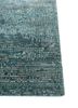 afterglow by kavi blue wool and bamboo silk hand knotted Rug - Corner