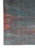 afterglow by kavi blue wool and bamboo silk hand knotted Rug - Corner