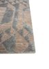 project error by kavi ivory wool and bamboo silk hand knotted Rug - Corner