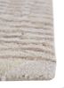 aakar by kavi ivory wool and bamboo silk hand knotted Rug - Corner