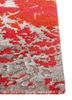chaos theory by kavi red and orange wool and bamboo silk hand knotted Rug - Corner chaos theory by kavi red and orange wool and bamboo silk hand knotted Rug - Corner