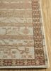 erbe beige and brown wool hand knotted Rug - Corner erbe beige and brown wool hand knotted Rug - Corner
