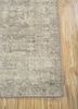 erbe grey and black wool hand knotted Rug - Corner