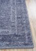 erbe blue wool hand knotted Rug - Corner erbe blue wool hand knotted Rug - Corner