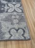 erbe blue wool hand knotted Rug - Corner erbe blue wool hand knotted Rug - Corner