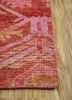 erbe red and orange wool hand knotted Rug - Corner