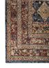 erbe blue wool hand knotted Rug - Corner