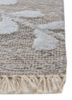 pansy grey and black wool and bamboo silk hand knotted Rug - Corner pansy grey and black wool and bamboo silk hand knotted Rug - Corner