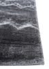 basis grey and black bamboo silk hand loom Rug - Corner basis grey and black bamboo silk hand loom Rug - Corner