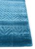 basis blue bamboo silk hand loom Rug - Corner basis blue bamboo silk hand loom Rug - Corner