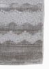basis grey and black bamboo silk hand loom Rug - Corner