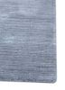 basis blue polyester hand loom Rug - Corner basis blue polyester hand loom Rug - Corner