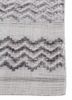 basis grey and black viscose hand loom Rug - Corner