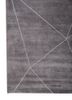 saga grey and black viscose hand loom Rug - Corner