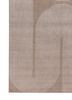 saga ivory wool and bamboo silk hand loom Rug - Corner