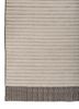 saga ivory wool and bamboo silk hand loom Rug - Corner