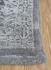 konstrukt blue wool and bamboo silk hand loom Rug - Corner konstrukt blue wool and bamboo silk hand loom Rug - Corner