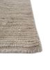 saga beige and brown wool hand loom Rug - Corner