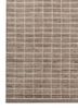 saga beige and brown wool hand loom Rug - Corner