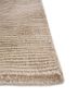 saga beige and brown wool hand loom Rug - Corner