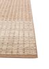 saga beige and brown wool hand loom Rug - Corner