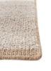 saga beige and brown wool hand loom Rug - Corner