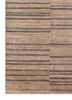 saga beige and brown wool hand loom Rug - Corner