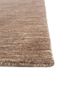 saga beige and brown wool hand loom Rug - Corner