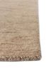 saga beige and brown wool hand loom Rug - Corner