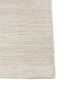 saga ivory wool hand loom Rug - Corner