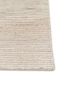 saga ivory wool hand loom Rug - Corner