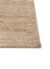saga beige and brown wool hand loom Rug - Corner