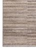 saga beige and brown wool hand loom Rug - Corner