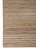 saga beige and brown wool hand loom Rug - Corner