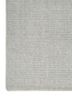 basis blue wool hand loom Rug - Corner