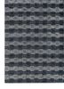 saga blue wool hand loom Rug - Corner