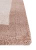 jean red and orange wool hand loom Rug - Corner