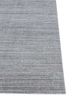 saga grey and black wool hand loom Rug - Corner