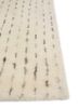 saga ivory wool hand loom Rug - Corner